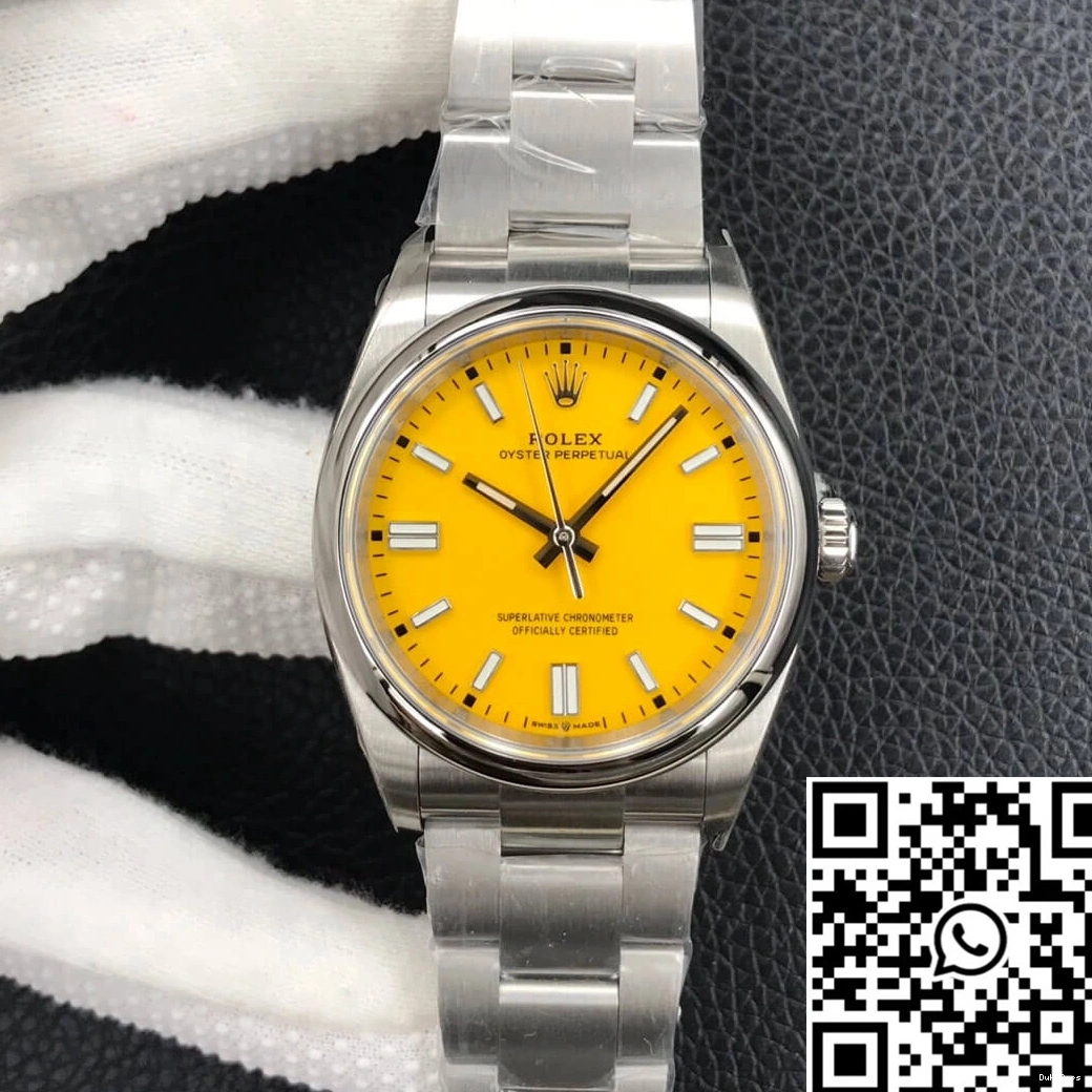Yellow Perpetual M126000-0004 Rolex Dial Factory 36MM EW Oyster 0204